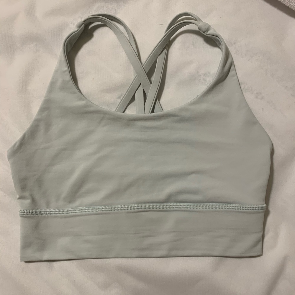 Lululemon energy bra long line, mint green